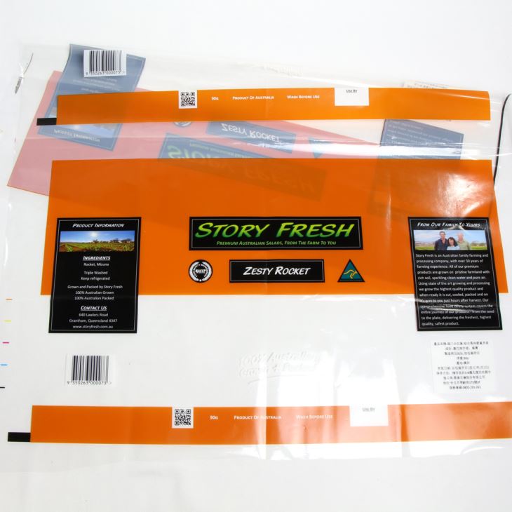 35 Micon Anti-bojod BOPP Film Użat għall-Ippakkjar tal-ħxejjex / insalata