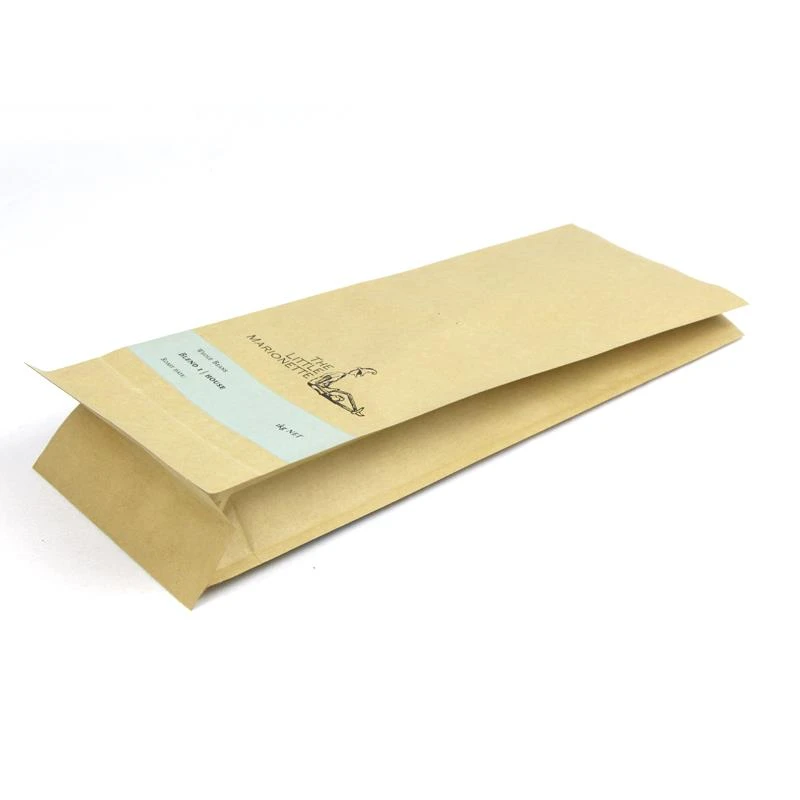 Kraft Paper Aluminum Foil Bag Bil Valve 8 Side Issiġillat Kraft Paper Aluminium Foil Bag With Valve 8 Side Sealed