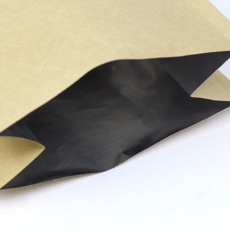 Kraft Paper Aluminum Foil Bag Bil Valve 8 Side Issiġillat Kraft Paper Aluminium Foil Bag With Valve 8 Side Sealed