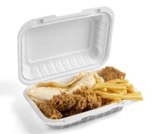 339x6 inch 1 Compartment White To Go Food Box 9x6 inch white leftover container