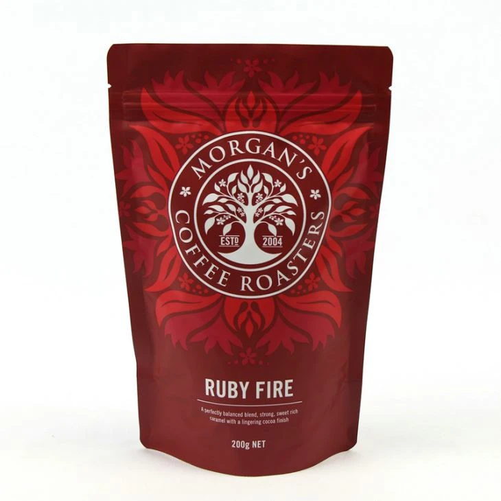 Polychrome Stampar Stand Up Aluminizing Pouch Bil Valv Għall Te Kafè