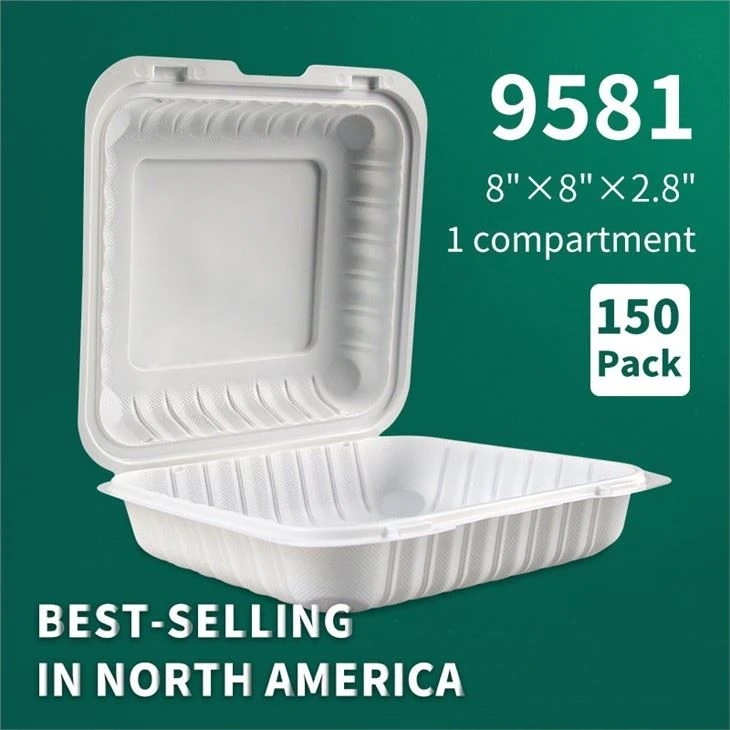 YR9581 L-Amerika Bejgħ Sħun Li Jintremew Neħħi Clamshell Kontenitur ta 'l-Ikel Kaxxa ta' l-Ikel Microwavable Ċappetta