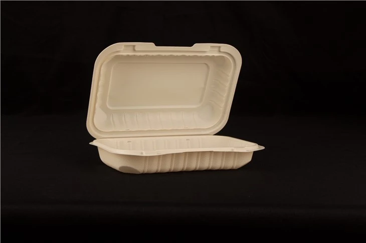 9x6inch biċ-ċappetti Biex Mur Clamshell Mimli minerali Takeaway Ikel Kontenitur Microwaveable