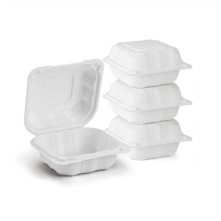225 hamburger bijodegradabbli Franċiż pakkett tal-ikel li jintremew bento bento kaxxa tal-ikel neħħi l-ikel tal-plastik kontenitur