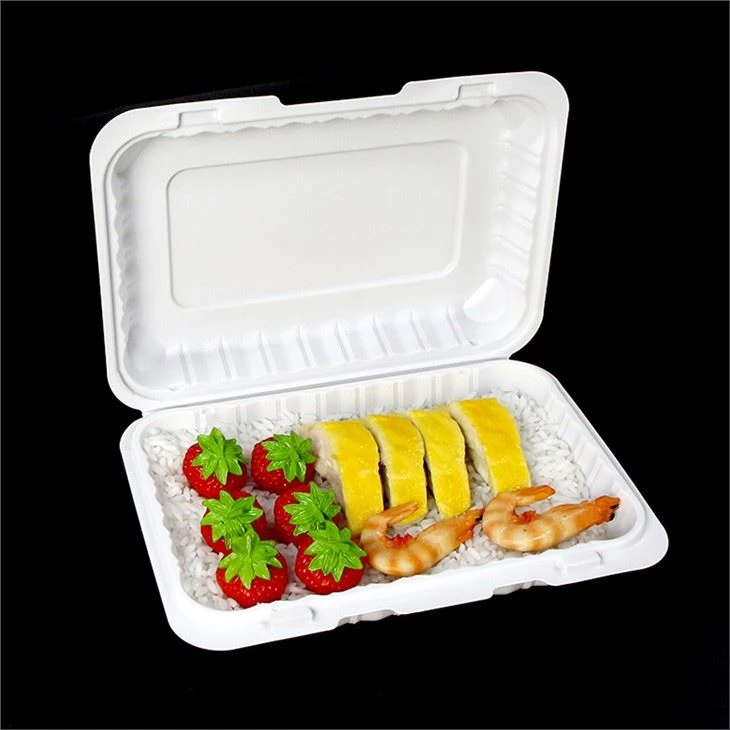 6x9inch Eco Friendly Ikel Mur għall-Kontenitur Microwavable Iswed Iswed Ikla li jintremew Catering Plastic Lunch Box Ikel Kontenitur