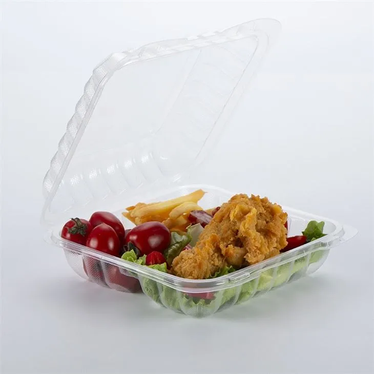 8x8inch Ċar tal-plastik PP biċ-ċappetti Take-Out Kontenituri