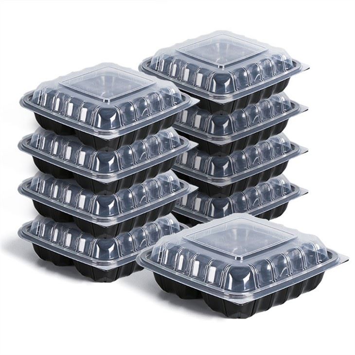 Clamshell tal-Kontenitur tal-Ikel tal-plastik tal-Kulur Doppju