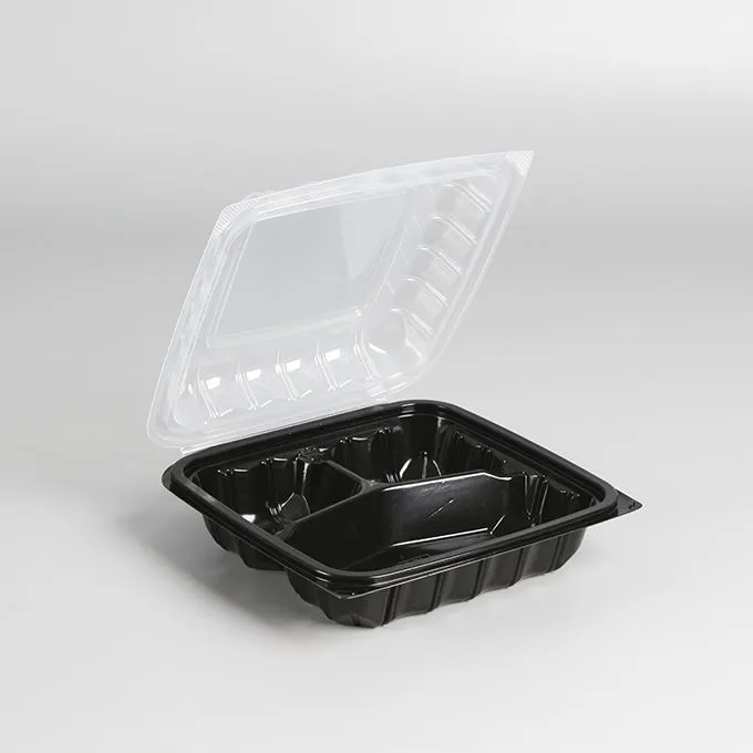 Wasla Ġdida Kulur Doppju Ikel Grad Plastic Lunch Box Li jintremew biċ-ċappetti Kaxxa Takeout Kaxxa Deli Kontenitur tal-Ikel għas-Suq Super