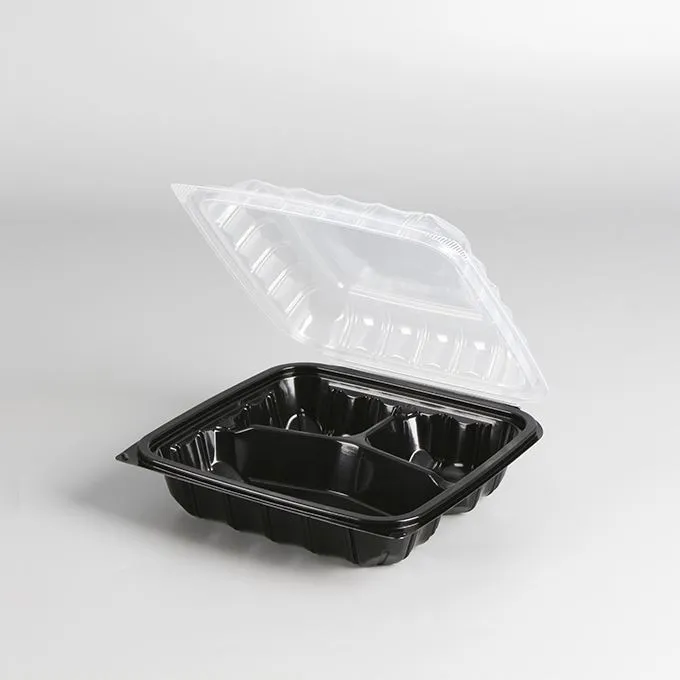 Oġġett ġdid Ikla Ikel Takeout Lunch Box Kontenitur tal-plastik li jintremew Takeaway Kulur Doppju Biex Mur Kontenitur tal-Ikel għar-ristoranti
