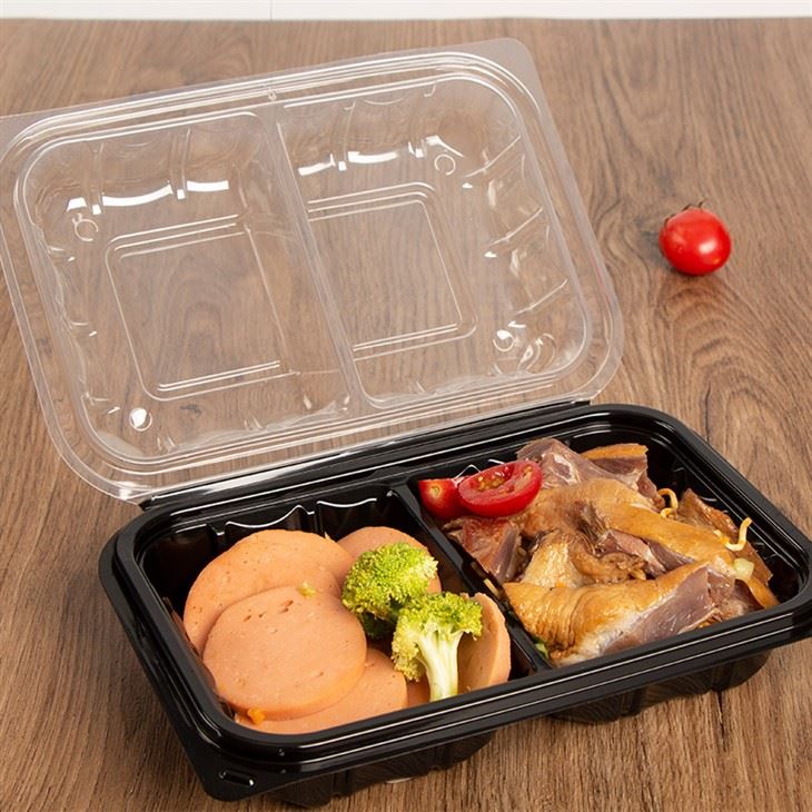 9x6'' Kuluri Doppju Takeout Ikel Kontenitur