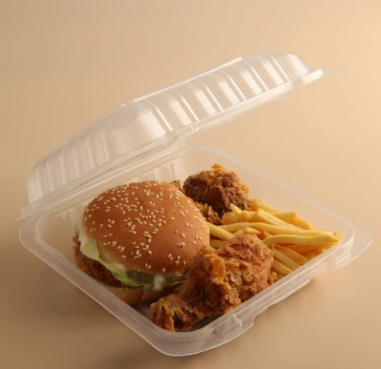 Disposable Trasparenti To Go Kontenitur 3 Kompartimenti