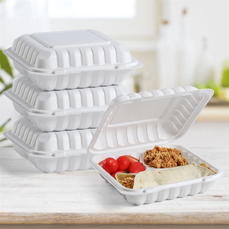 Kontenitur tal-ikel biċ-ċappetti MFPP Clamshell 8''x8''