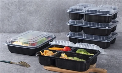 Rettangolari Ikla Prep Kontenituri tal-Ikel Takeout Fast Food Ippakkjar Kaxxa...