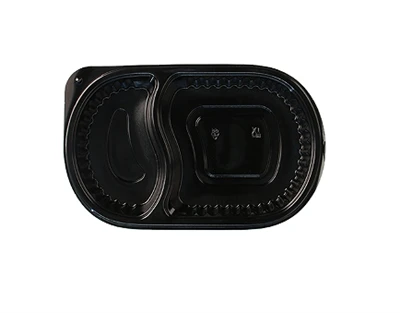 Ikel Kontenitur Divider Leakproof Microwavable Iffriżar Sikur