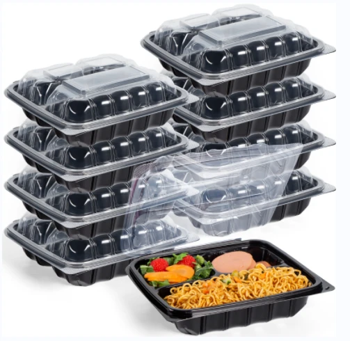 3Compartments PP To Go Kontenitur Għall-Ikel