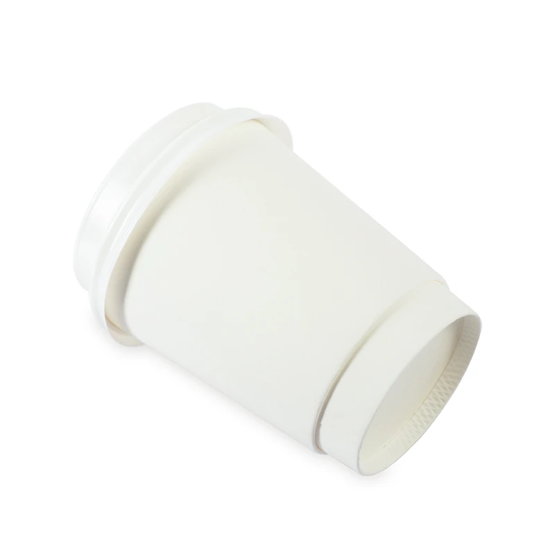 Tazza tal-karta tal-ħajt doppja ta '10 oz