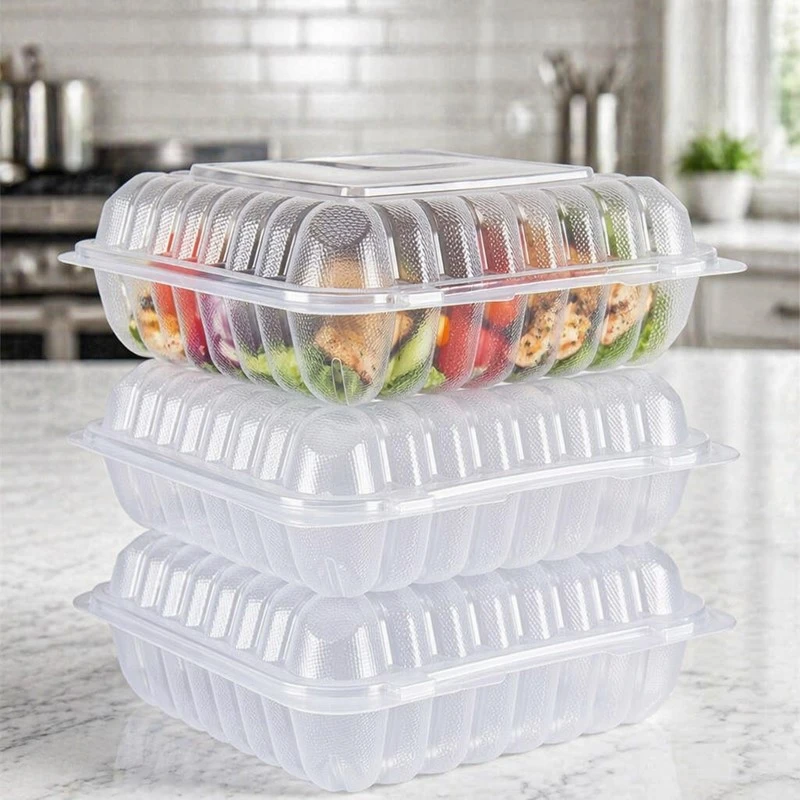 plastic clear containers with lids