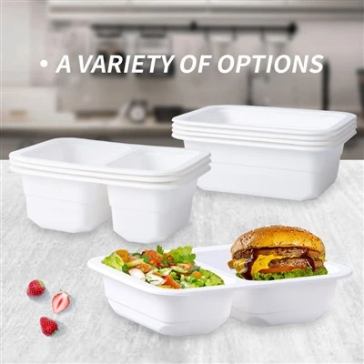 White Plastic Food Trays